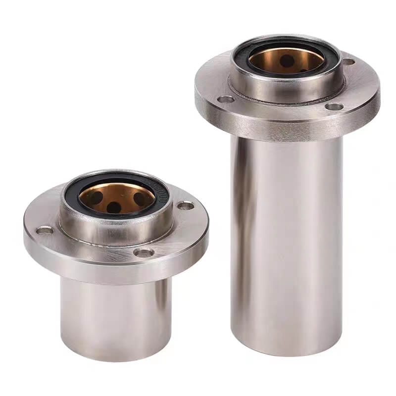 Oil Free Bushing with Housing - Brass Alloy, Flanged