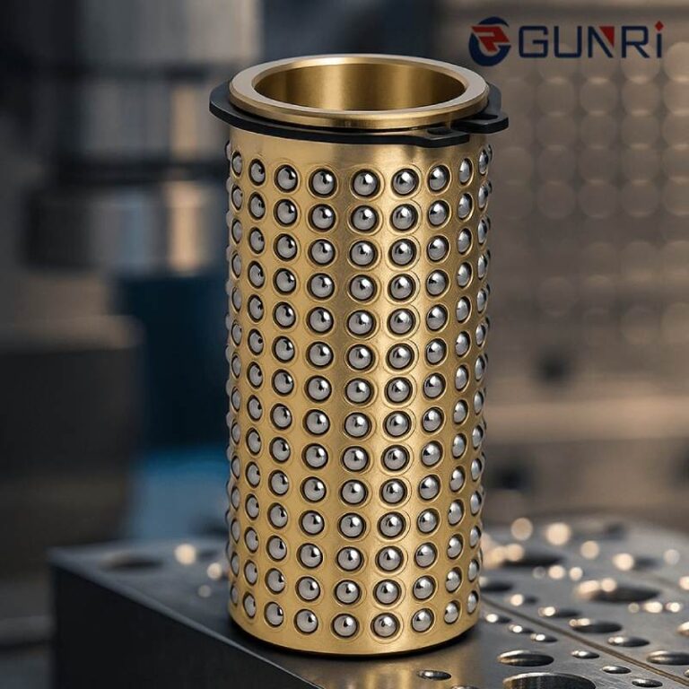 Custom Brass Ball Cage with Circlip Groove for Guide Post System