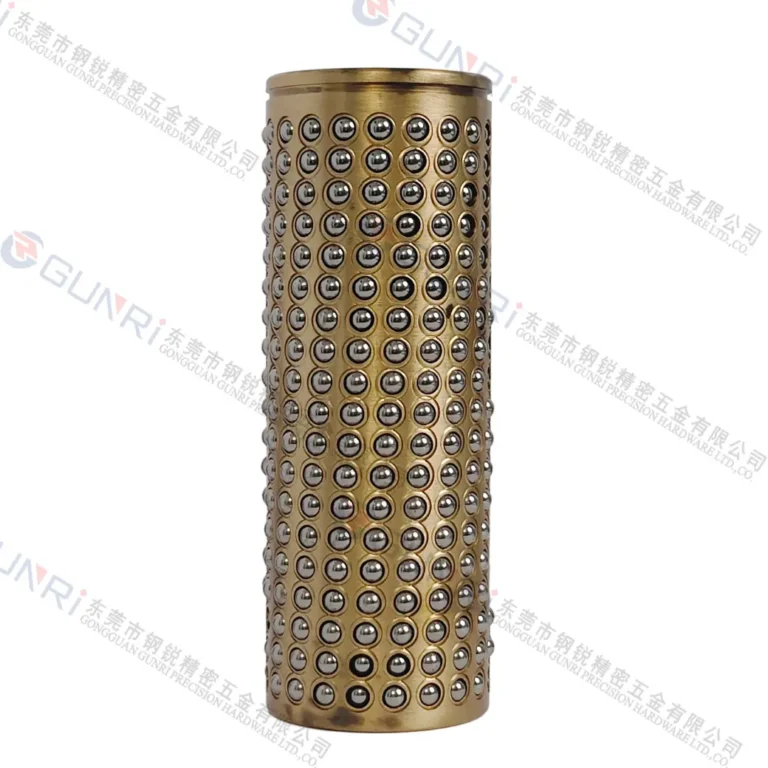 Custom Brass Ball Cage with Circlip Groove for Guide Post Systems