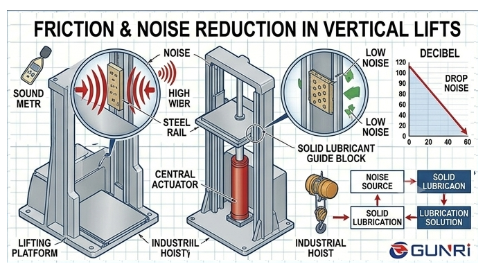 FRICTION & NOISE REDUCTION IN VERTICAL LIFTS