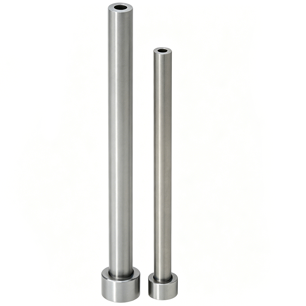 Straight Ejector Sleeves - SKD61, Nitrided, JIS Head, Concentricity 0.06, Configurable L, Selectable OD/ID