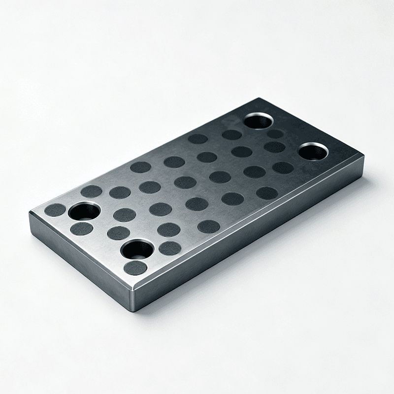 FWP Series - Cast Iron Wear Plates with Graphite Plugs, Configurable W/L