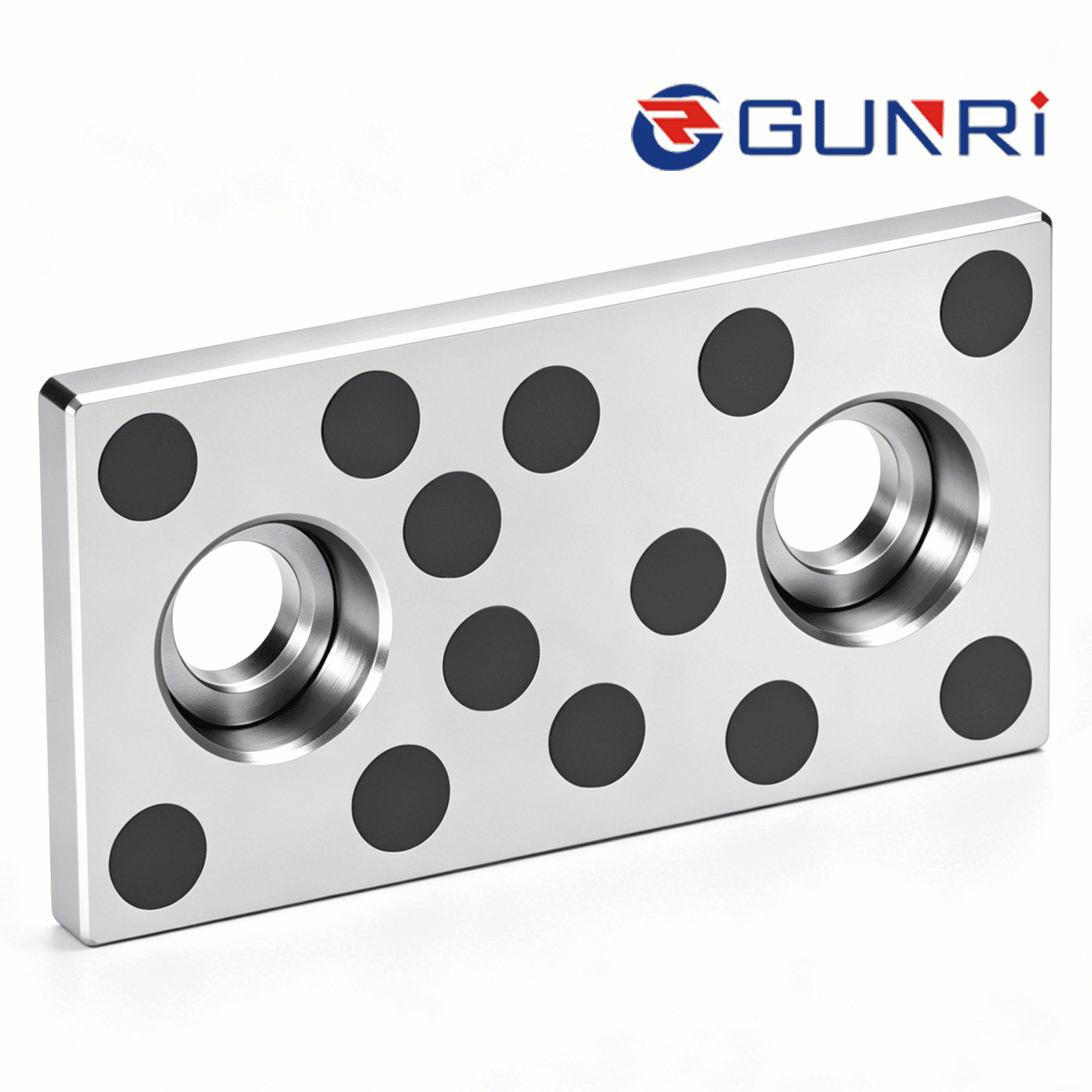 SPTH Series - SKS3 Tool Steel Oil-Free Slide Plates with Graphite, 10mm Thick, Configurable W/L