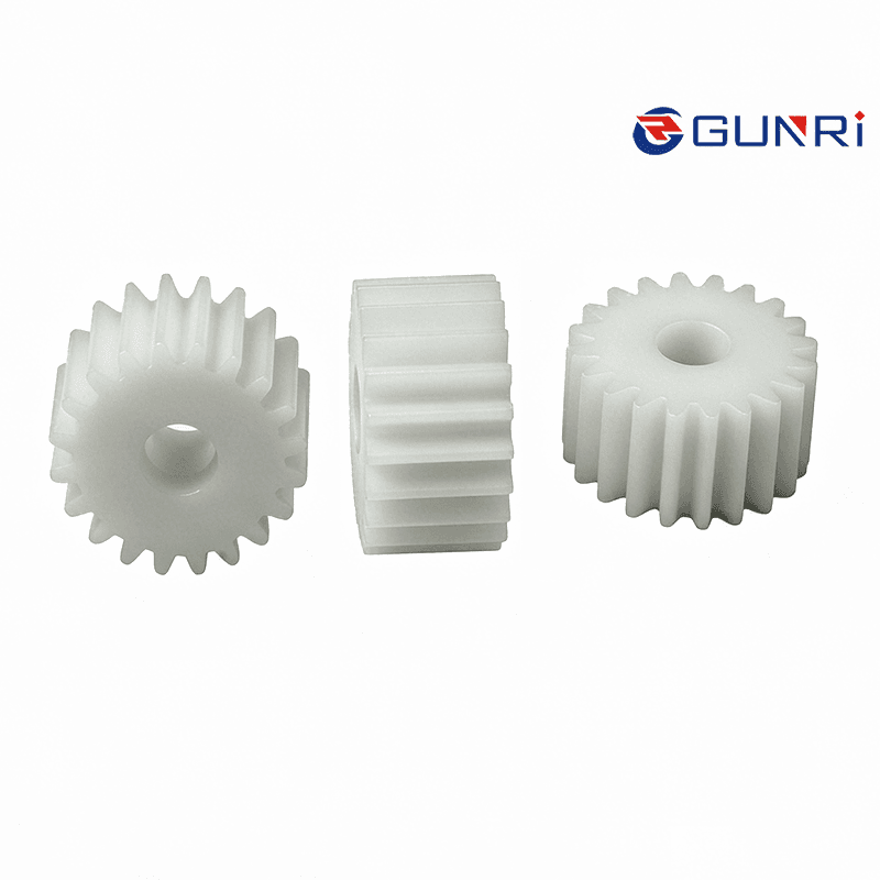 Plastic spur gear MC Nylon close-up engineering plastic gear
