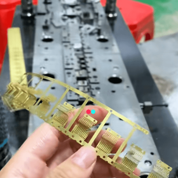 Electronics PCB connector terminal stamping die