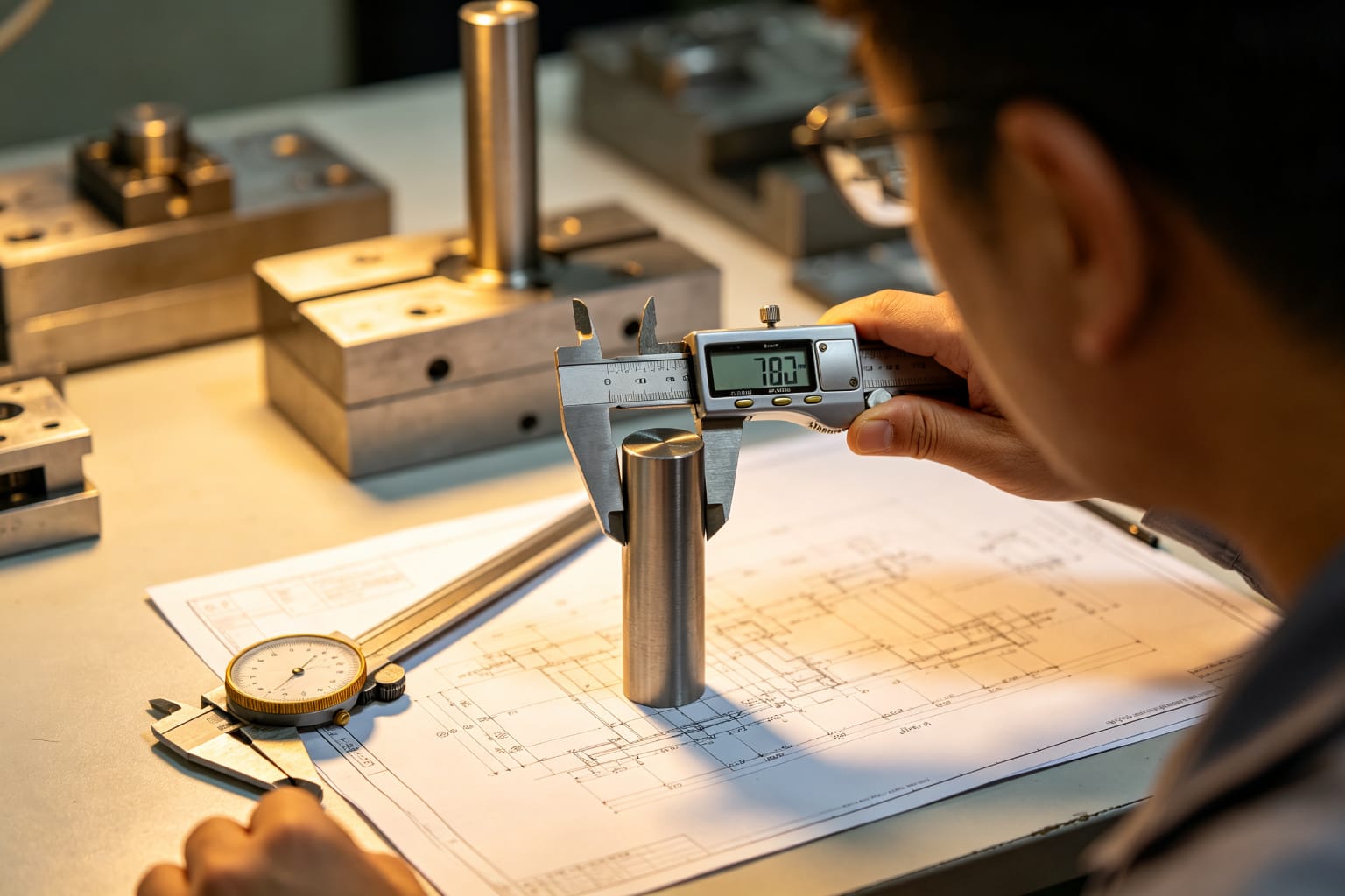 Quality inspection with digital micrometer